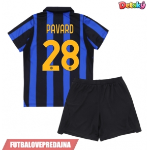 Lacne Dětský Futbalové dres Inter Milan Benjamin Pavard #28 2026-27 Krátky Rukáv - Domáci (+ trenírky)